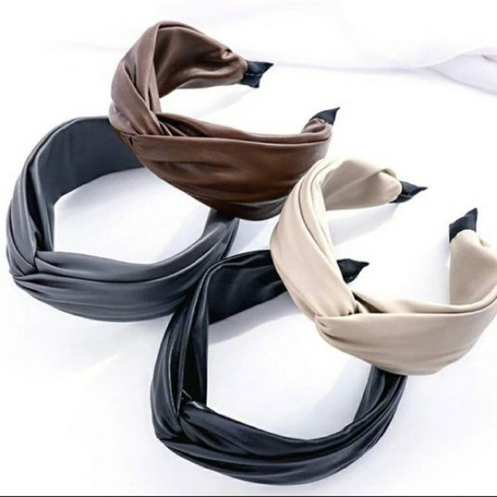 ♥️HOST PICK♥️Wide Twist Leather Hairband|Headband